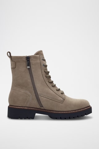 Bottines en cuir - Taupe