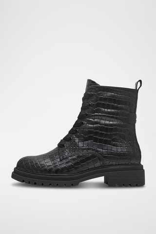 Bottines en cuir - Noir