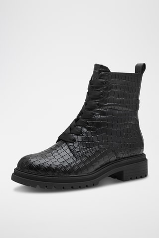 Bottines en cuir - Noir