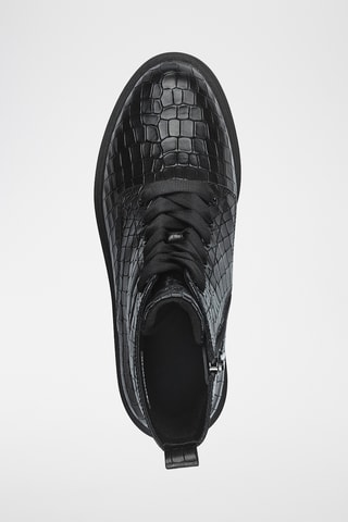 Bottines en cuir - Noir