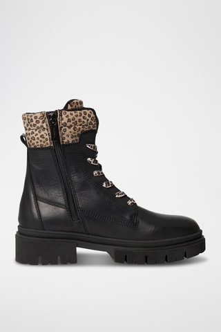 Bottines en cuir - Noir