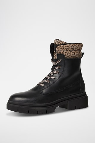 Bottines en cuir - Noir
