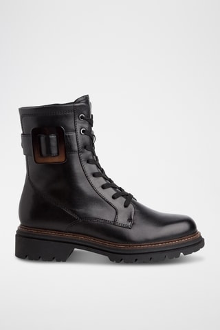 Bottines en cuir - Noir