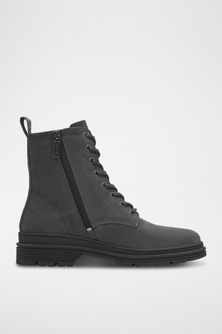 Bottines en nubuck - Gris foncé