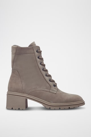 Bottines en cuir - Taupe