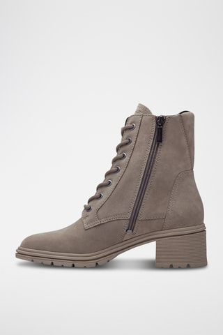 Bottines en cuir - Taupe