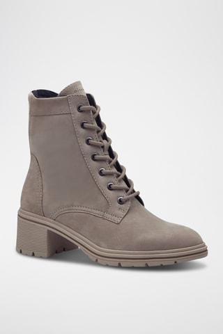 Bottines en cuir - Taupe
