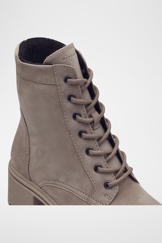 Bottines en cuir - Taupe