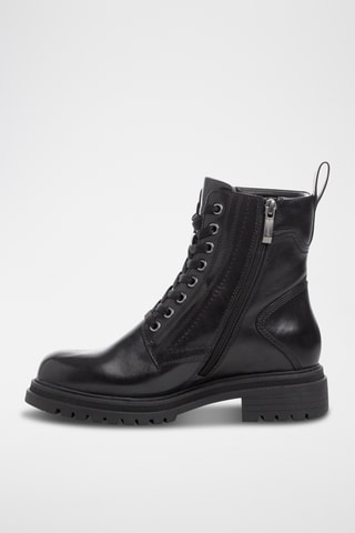 Bottines en cuir - Noir