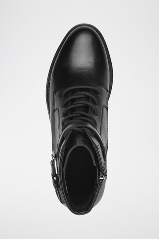 Bottines en cuir - Noir
