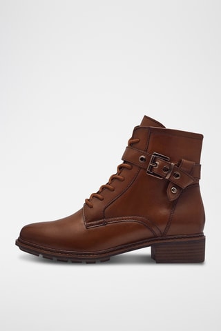 Bottines en cuir - Camel