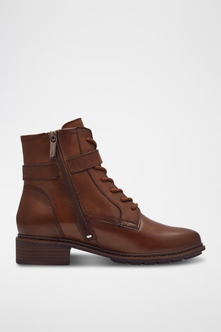 Bottines en cuir - Camel