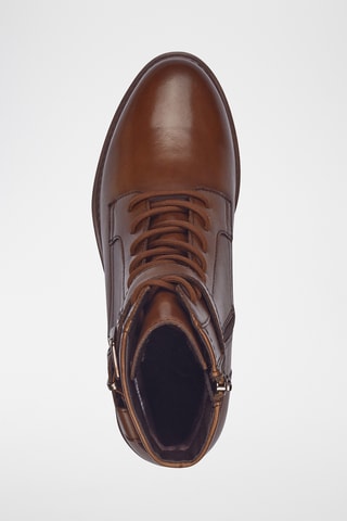 Bottines en cuir - Camel