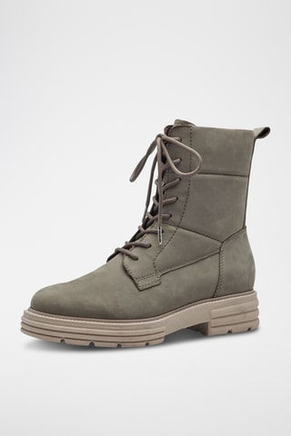 Bottines en nubuck - Kaki