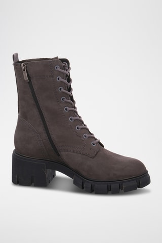 Bottines en nubuck - Taupe