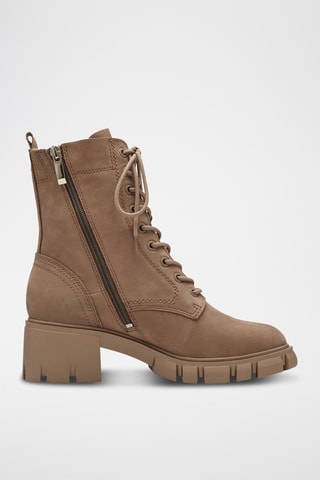 Bottines en cuir - Beige