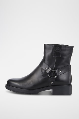 Bottines en cuir - Noir