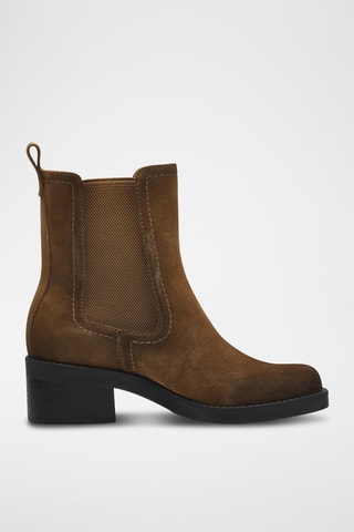 Bottines Chelsea en nubuck - Beige