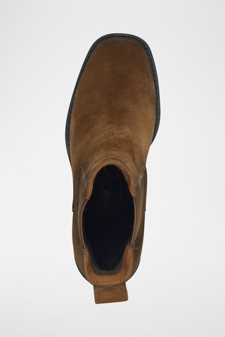 Bottines Chelsea en nubuck - Beige