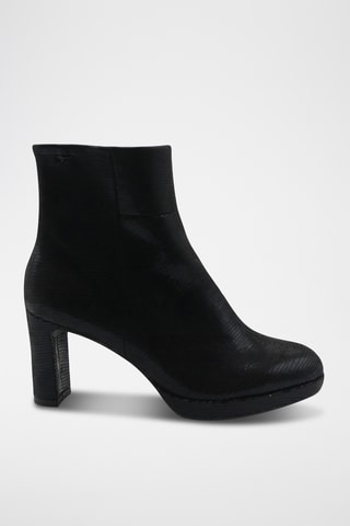 Bottines en cuir - Noir