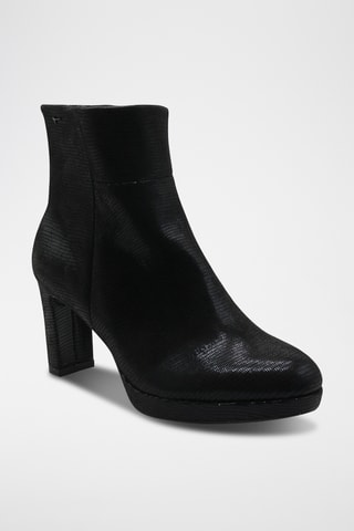Bottines en cuir - Noir