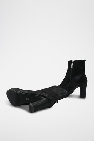 Bottines en cuir - Noir