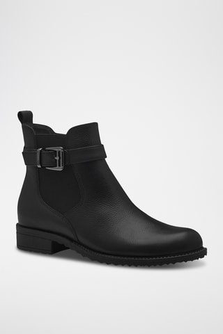 Bottines en cuir - Noir