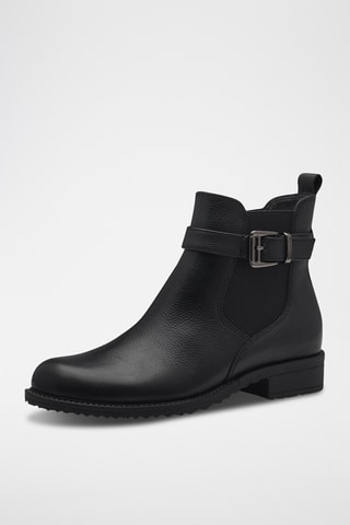 Bottines en cuir - Noir