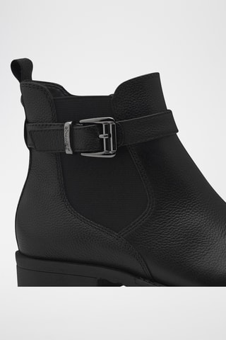 Bottines en cuir - Noir