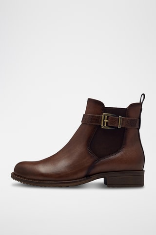 Bottines en cuir - Camel