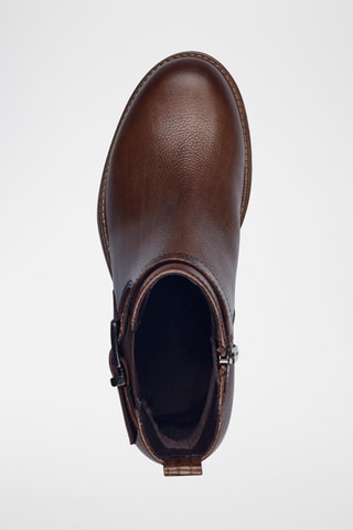 Bottines en cuir - Camel