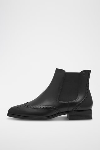 Bottines en cuir - Noir