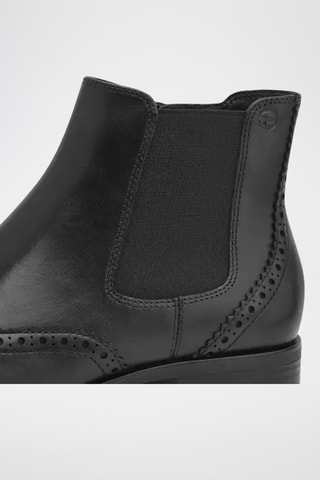Bottines en cuir - Noir