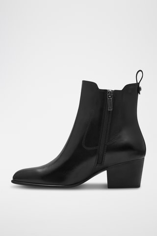 Bottines en cuir - Noir