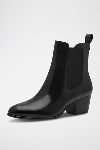 Bottines en cuir - Noir