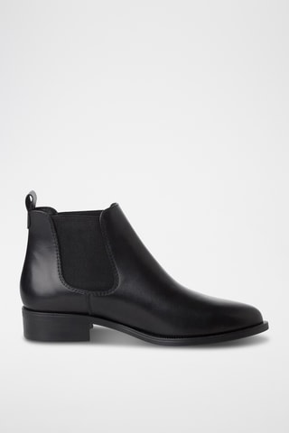 Bottines Chelsea en cuir - Noir