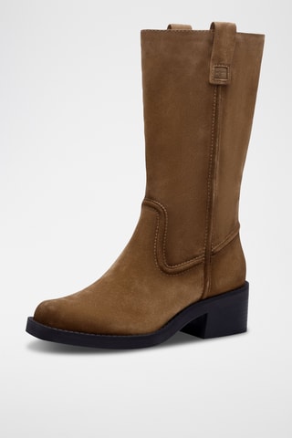 Bottines en nubuck - Beige