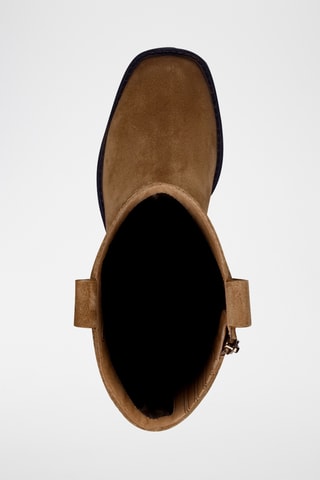 Bottines en nubuck - Beige