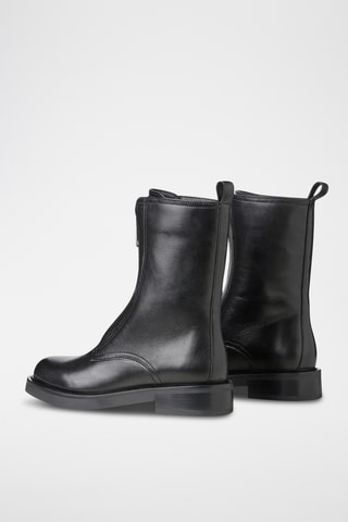 Bottines en cuir - Noir