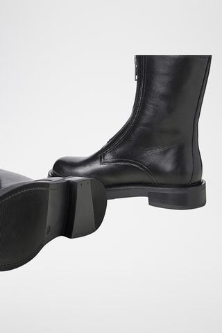 Bottines en cuir - Noir