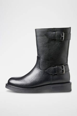 Bottines en cuir - Noir