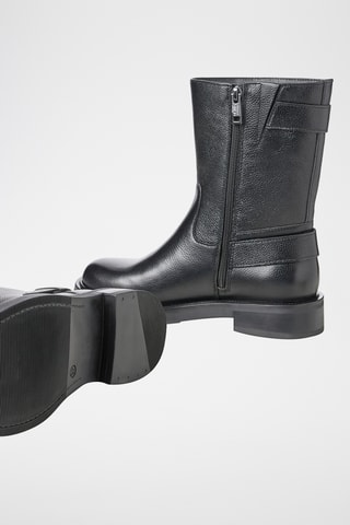 Bottines en cuir - Noir