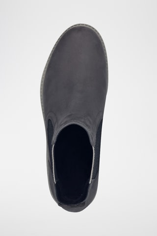 Bottines Chelsea en cuir - Gris foncé