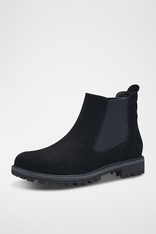 Bottines Chelsea en nubuck - Bleu marine