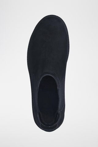 Bottines Chelsea en nubuck - Bleu marine