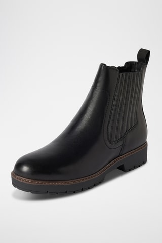 Bottines en cuir - Noir