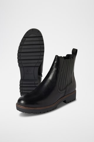 Bottines en cuir - Noir