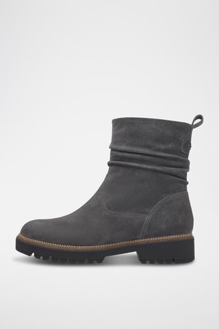 Bottines en nubuck - Gris foncé