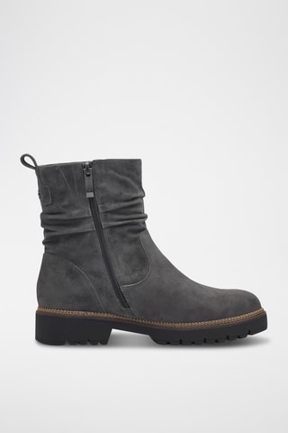 Bottines en nubuck - Gris foncé