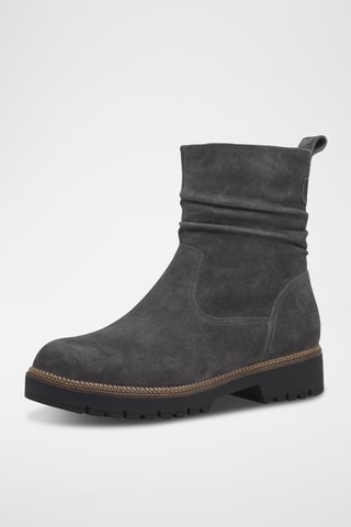 Bottines en nubuck - Gris foncé